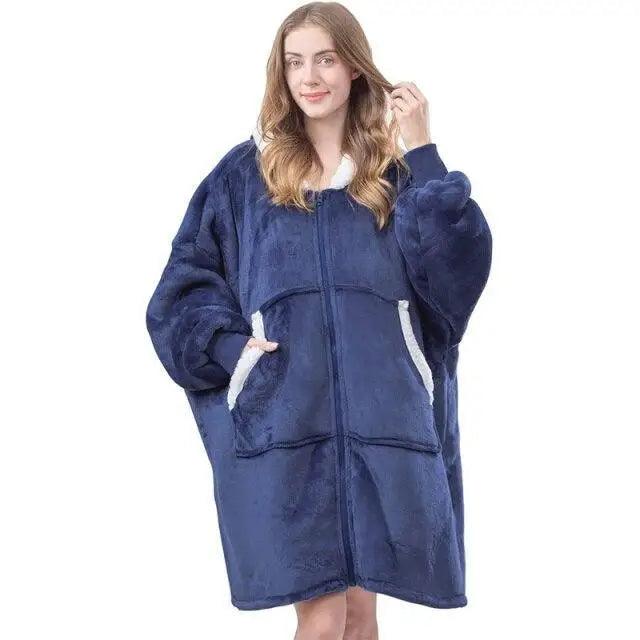 Elegant Large Sweatshirts Woman Oversized Hoodie Winter Blanket With Sleeves Fleece Warm Giant Blanket Hoodies Women Sweatshirts  Long Blanket with Sleeves for Winter Hooded Sweatshirt for Women and Men Pullover Stevvex