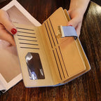 Elegant Leaf Zipper PU Leather Women Wallet Retro Card Holder Modern Design Wallet Excellent Gift Stevvex