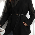 Elegant Leather Adjustable Thin Belt For Women Unique Black Design Ladies Belt High Quality Charming Waistbands For Dress Stevvex