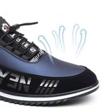 Elegant Leather Mens Luxury Casual Slip On Black Driving Fashion Sneakers Casual Walking Shoes Lightweight Anti-Slip Low Top Breathable Leather Mens Business Sneakers Stevvex