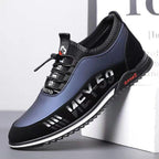Elegant Leather Mens Luxury Casual Slip On Black Driving Fashion Sneakers Casual Walking Shoes Lightweight Anti-Slip Low Top Breathable Leather Mens Business Sneakers Stevvex