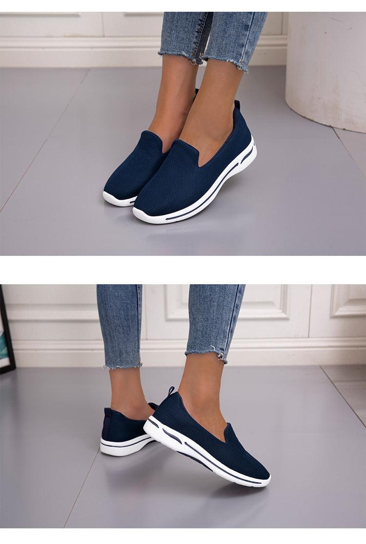 Elegant Light Espadrilles Women Running Breathable Mesh Slip-On Shoes Women Mesh Running Casual Slip On Flats Comfortable Walking Casual Espadrilles Stevvex