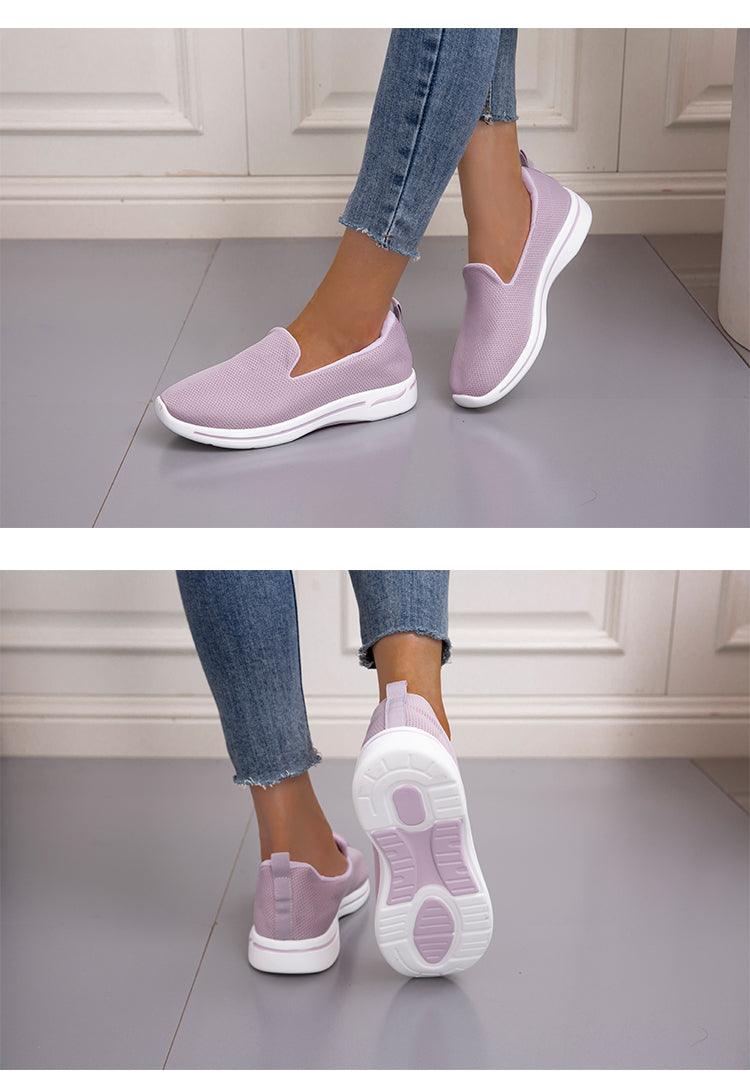 Elegant Light Espadrilles Women Running Breathable Mesh Slip-On Shoes Women Mesh Running Casual Slip On Flats Comfortable Walking Casual Espadrilles Stevvex