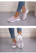 Elegant Light Espadrilles Women Running Breathable Mesh Slip-On Shoes Women Mesh Running Casual Slip On Flats Comfortable Walking Casual Espadrilles Stevvex