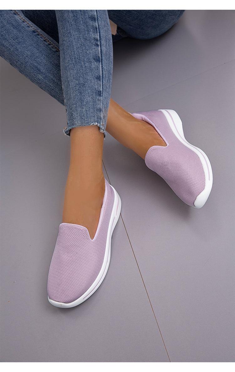 Elegant Light Espadrilles Women Running Breathable Mesh Slip-On Shoes Women Mesh Running Casual Slip On Flats Comfortable Walking Casual Espadrilles Stevvex