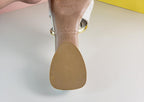 Elegant Low Heel Women Summer Pointed-Toe Slippers Slip On Office Shoes Luxury Women Slip On Comfortable Pointed Toe Womens Loafers Backless Low Heel Slide Slippers Stevvex