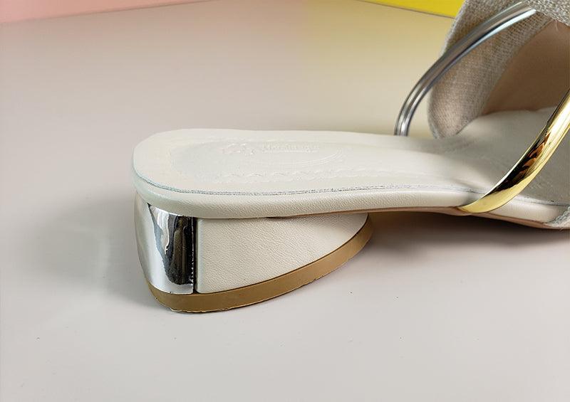 Elegant Low Heel Women Summer Pointed-Toe Slippers Slip On Office Shoes Luxury Women Slip On Comfortable Pointed Toe Womens Loafers Backless Low Heel Slide Slippers Stevvex