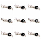 Elegant Men Fashion 26 Alphabet Letters Tie Clips Letter Tie Clip Men's Fashion Tie Pin Buckle Clip Tie Decoration Suit Accessories  Name Letters Jewelry Men Necktie Clip Pin Suit Accessories Classic Initials Alphabet A-Z Tie Clips