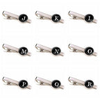 Elegant Men Fashion 26 Alphabet Letters Tie Clips Letter Tie Clip Men's Fashion Tie Pin Buckle Clip Tie Decoration Suit Accessories  Name Letters Jewelry Men Necktie Clip Pin Suit Accessories Classic Initials Alphabet A-Z Tie Clips