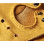 Elegant Men Leather Fingerless Gloves Yellow Cool Stylish Design Comfortable Gloves For Men Stevvex