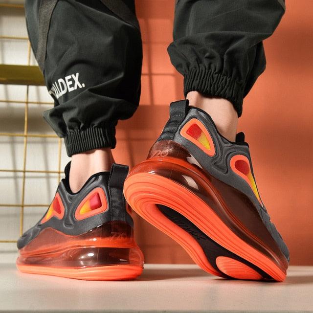 Elegant Mens Running Sport Air Cushion Outdoor Training Sneakers High Heels Design Breathable Mesh Athletic Luxury Design Non Slip Tennis Sport Athletic Walking Sneakers Stevvex