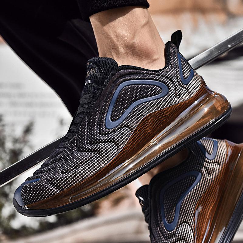 Elegant Mens Running Sport Air Cushion Outdoor Training Sneakers High Heels Design Breathable Mesh Athletic Luxury Design Non Slip Tennis Sport Athletic Walking Sneakers Stevvex