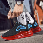 Elegant Mens Running Sport Air Cushion Outdoor Training Sneakers High Heels Design Breathable Mesh Athletic Luxury Design Non Slip Tennis Sport Athletic Walking Sneakers Stevvex