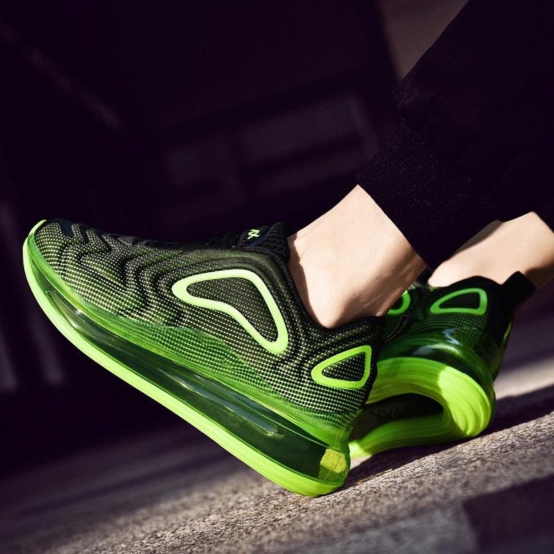 Elegant Mens Running Sport Air Cushion Outdoor Training Sneakers High Heels Design Breathable Mesh Athletic Luxury Design Non Slip Tennis Sport Athletic Walking Sneakers Stevvex