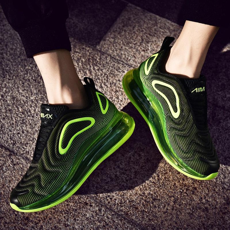 Elegant Mens Running Sport Air Cushion Outdoor Training Sneakers High Heels Design Breathable Mesh Athletic Luxury Design Non Slip Tennis Sport Athletic Walking Sneakers Stevvex