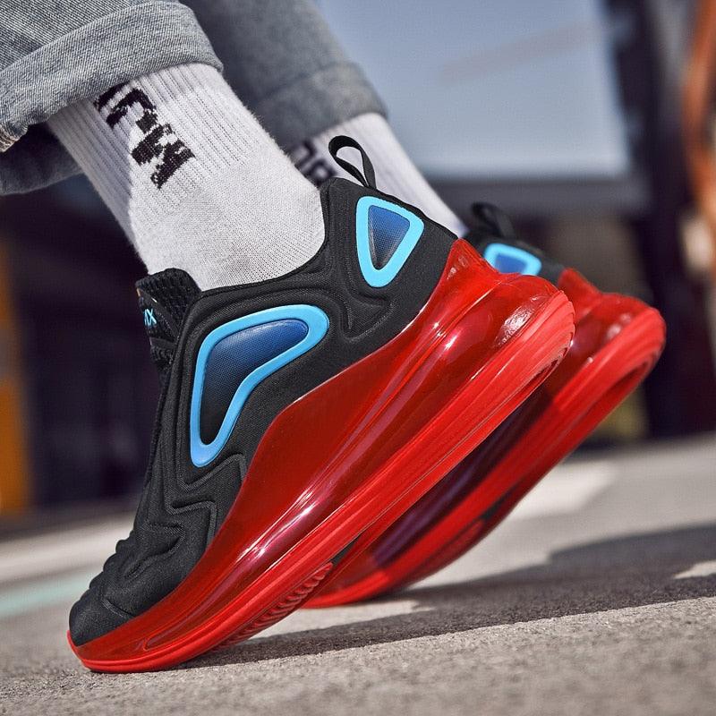Elegant Mens Running Sport Air Cushion Outdoor Training Sneakers High Heels Design Breathable Mesh Athletic Luxury Design Non Slip Tennis Sport Athletic Walking Sneakers Stevvex