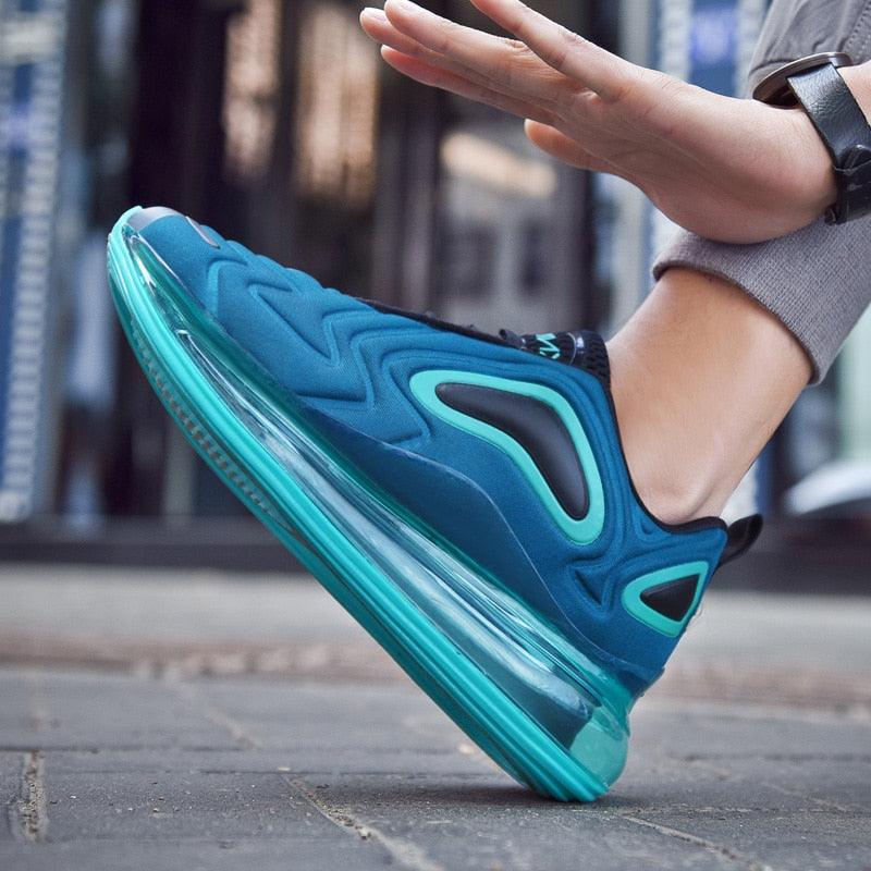 Elegant Mens Running Sport Air Cushion Outdoor Training Sneakers High Heels Design Breathable Mesh Athletic Luxury Design Non Slip Tennis Sport Athletic Walking Sneakers Stevvex