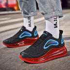 Elegant Mens Running Sport Air Cushion Outdoor Training Sneakers High Heels Design Breathable Mesh Athletic Luxury Design Non Slip Tennis Sport Athletic Walking Sneakers Stevvex