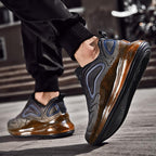 Elegant Mens Running Sport Air Cushion Outdoor Training Sneakers High Heels Design Breathable Mesh Athletic Luxury Design Non Slip Tennis Sport Athletic Walking Sneakers Stevvex