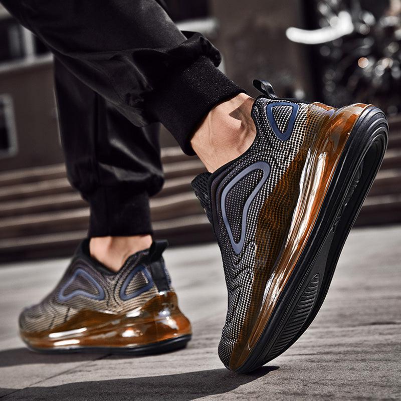Elegant Mens Running Sport Air Cushion Outdoor Training Sneakers High Heels Design Breathable Mesh Athletic Luxury Design Non Slip Tennis Sport Athletic Walking Sneakers Stevvex