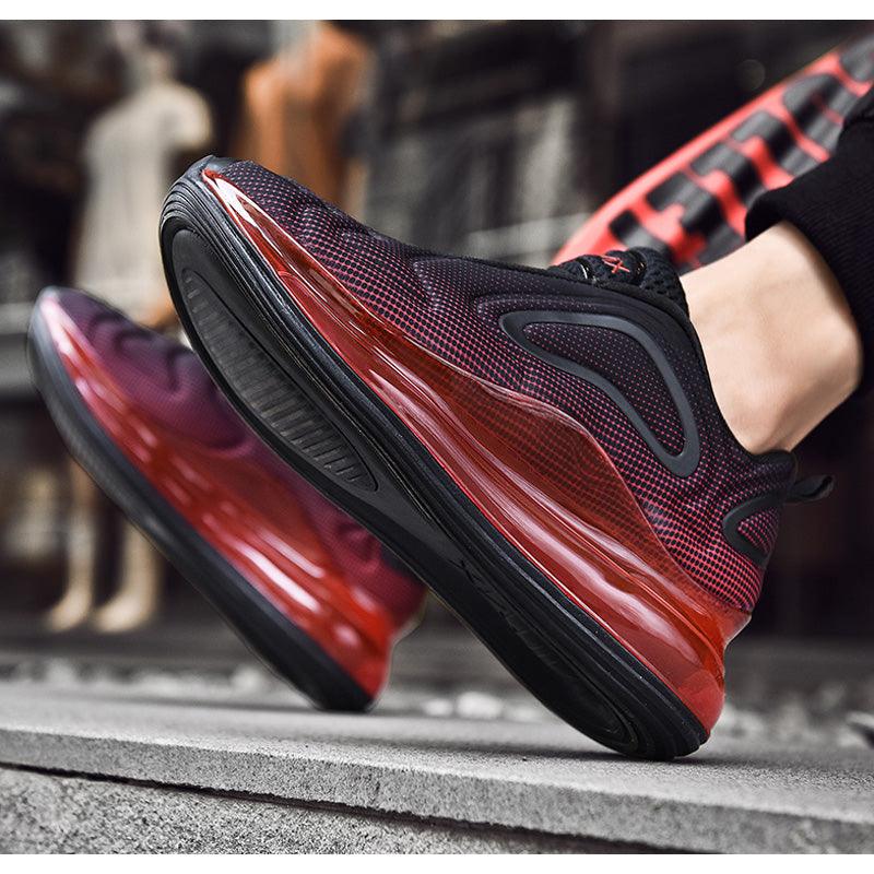 Elegant Mens Running Sport Air Cushion Outdoor Training Sneakers High Heels Design Breathable Mesh Athletic Luxury Design Non Slip Tennis Sport Athletic Walking Sneakers Stevvex
