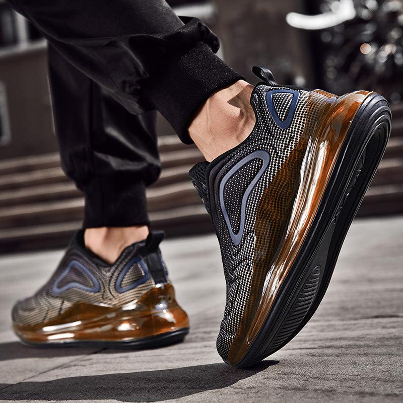 Elegant Mens Running Sport Air Cushion Outdoor Training Sneakers High Heels Design Breathable Mesh Athletic Luxury Design Non Slip Tennis Sport Athletic Walking Sneakers Stevvex