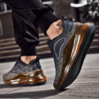 Elegant Mens Running Sport Air Cushion Outdoor Training Sneakers High Heels Design Breathable Mesh Athletic Luxury Design Non Slip Tennis Sport Athletic Walking Sneakers Stevvex