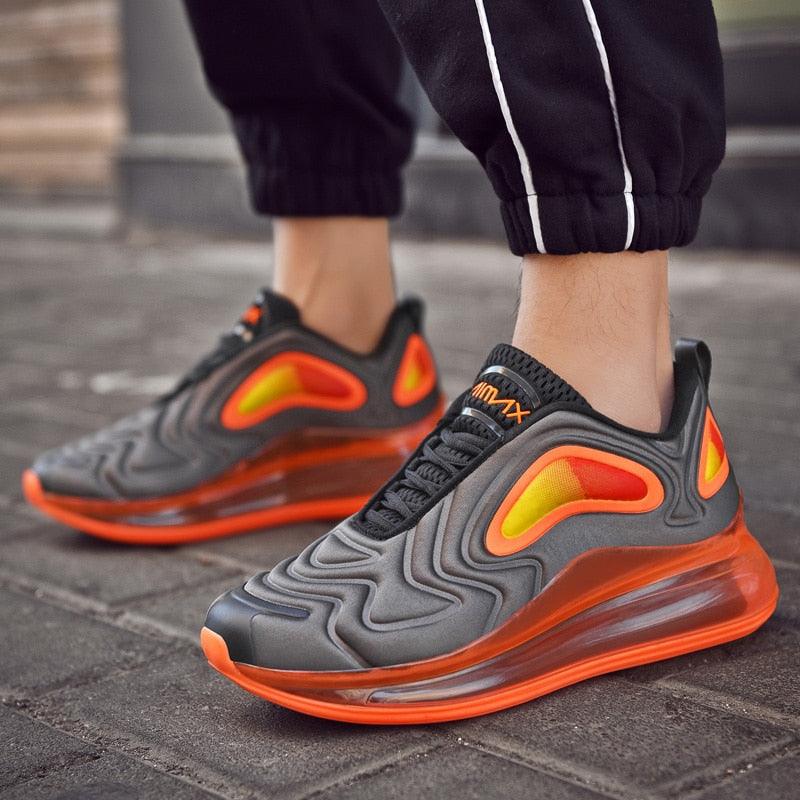 Elegant Mens Running Sport Air Cushion Outdoor Training Sneakers High Heels Design Breathable Mesh Athletic Luxury Design Non Slip Tennis Sport Athletic Walking Sneakers Stevvex