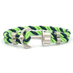 Elegant Modern Handmade Stainless Steel Men Anchor Bracelet made of Nylon in Navy Blue Color For Man - SJB-DIAMOND ELITES