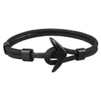 Elegant Modern Handmade Stainless Steel Men Anchor Bracelet made of Nylon in Navy Blue Color For Man - SJB-DIAMOND ELITES