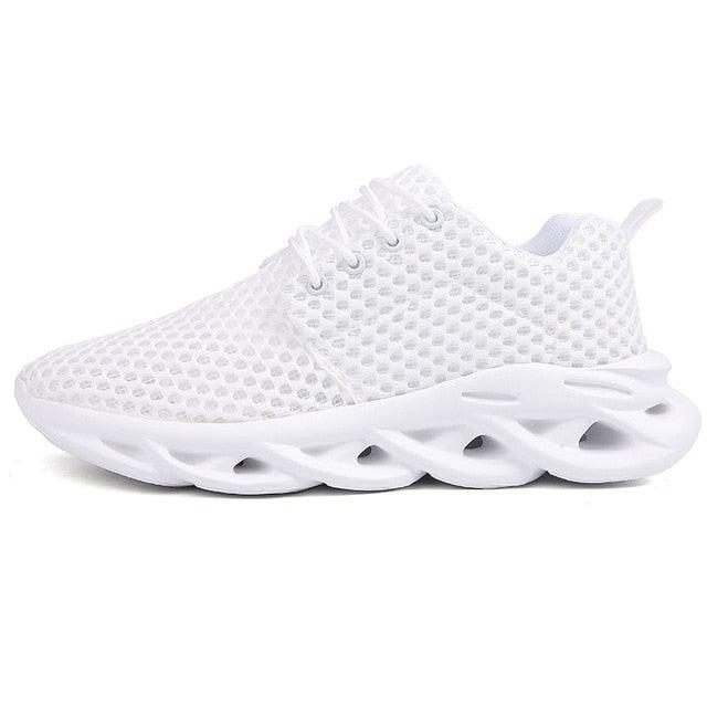 Elegant Modern Mens Sneakers Platform Shoes White Trainers Casual Breathable Mesh Men Women Running Shoes Breathable Walking Sneakers Lightweight Athletic Tennis Casual Sport Sneakers Stevvex