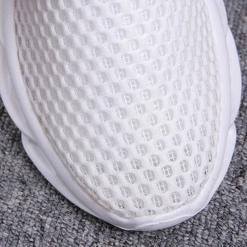 Elegant Modern Mens Sneakers Platform Shoes White Trainers Casual Breathable Mesh Men Women Running Shoes Breathable Walking Sneakers Lightweight Athletic Tennis Casual Sport Sneakers Stevvex