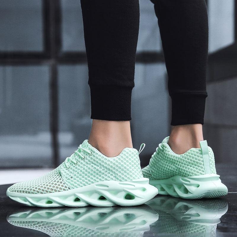 Elegant Modern Mens Sneakers Platform Shoes White Trainers Casual Breathable Mesh Men Women Running Shoes Breathable Walking Sneakers Lightweight Athletic Tennis Casual Sport Sneakers Stevvex