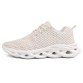 Elegant Modern Mens Sneakers Platform Shoes White Trainers Casual Breathable Mesh Men Women Running Shoes Breathable Walking Sneakers Lightweight Athletic Tennis Casual Sport Sneakers Stevvex