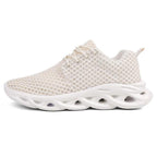 Elegant Modern Mens Sneakers Platform Shoes White Trainers Casual Breathable Mesh Men Women Running Shoes Breathable Walking Sneakers Lightweight Athletic Tennis Casual Sport Sneakers Stevvex