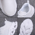 Elegant Modern Mens Sneakers Platform Shoes White Trainers Casual Breathable Mesh Men Women Running Shoes Breathable Walking Sneakers Lightweight Athletic Tennis Casual Sport Sneakers Stevvex