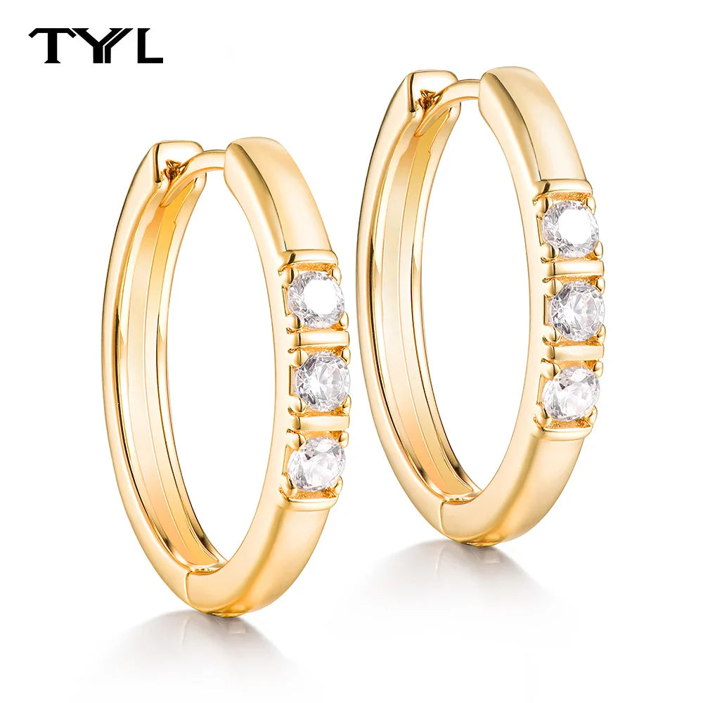 Moissanite VVS1 Drop Earrings 18K Gold Plated 925 Sterling Round Pear Square BandsCo Straps