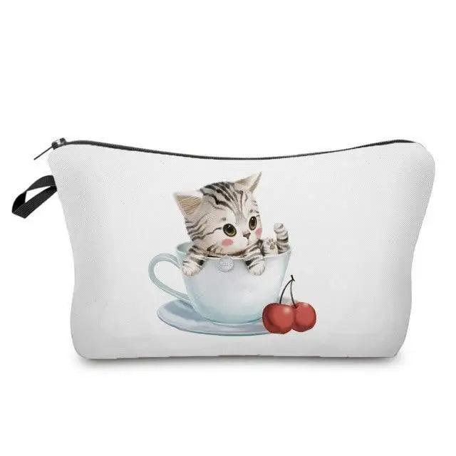 Elegant Multicolor Printed Large Capacity Pencil Case For Students Cute Cartoon Theme Stationary Cosmetic Bag Stevvex