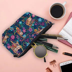 Elegant Multicolor Printed Large Capacity Pencil Case For Students Cute Cartoon Theme Stationary Cosmetic Bag Stevvex