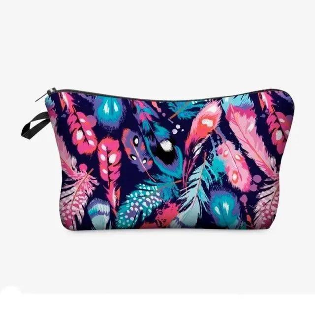 Elegant Multicolor Printed Large Capacity Pencil Case For Students Cute Cartoon Theme Stationary Cosmetic Bag Stevvex