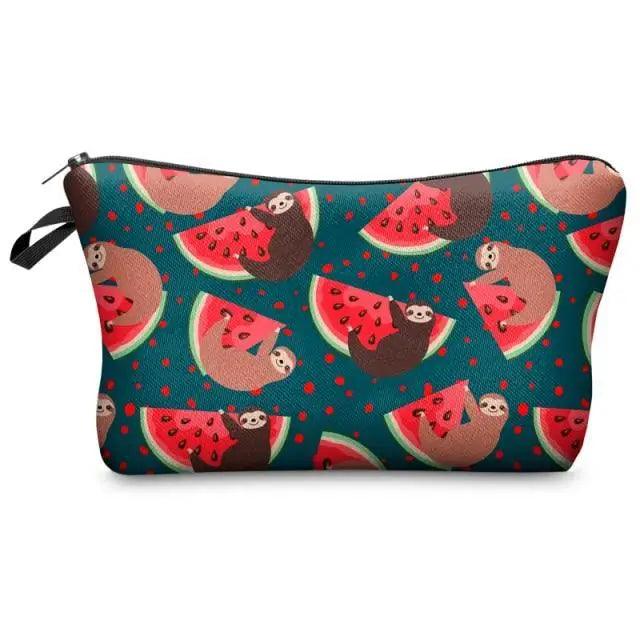 Elegant Multicolor Printed Large Capacity Pencil Case For Students Cute Cartoon Theme Stationary Cosmetic Bag Stevvex