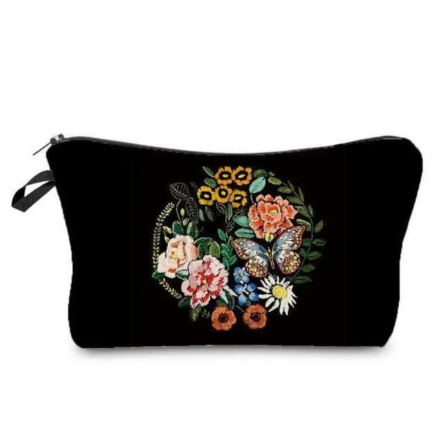 Elegant Multicolor Printed Large Capacity Pencil Case For Students Cute Cartoon Theme Stationary Cosmetic Bag Stevvex