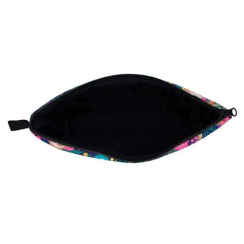 Elegant Multicolor Printed Large Capacity Pencil Case For Students Cute Cartoon Theme Stationary Cosmetic Bag Stevvex