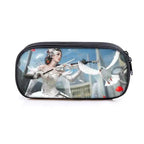 Elegant Music Note Piano Pen Case Holder Stylish Black/White Pencil Bag Guitar Pencil Case Unique Stationery Case For School Stevvex