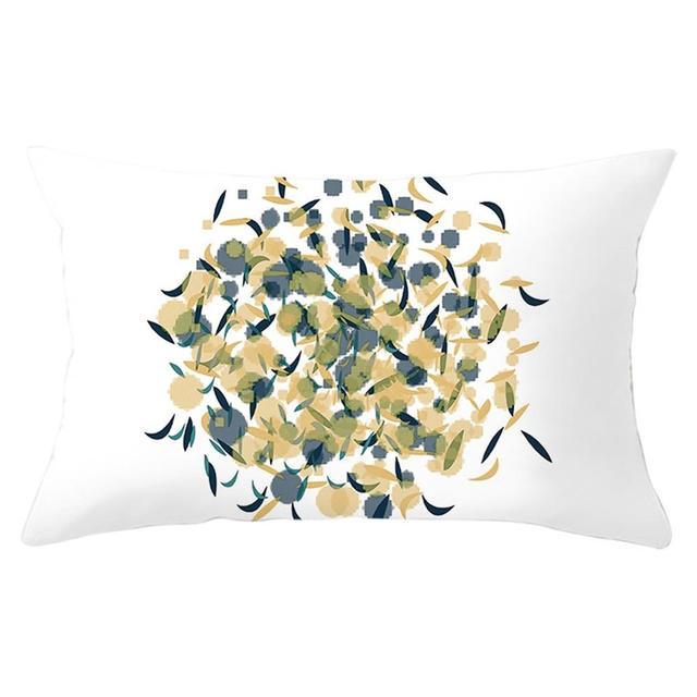 Elegant New Home Decoration Short Plush Pillow Case Feather Soft Rectangular Sofa Seat Bedroom Farmhouse Feather Decorative Throw Pillow Covers Home Decor 30x50CM Stevvex