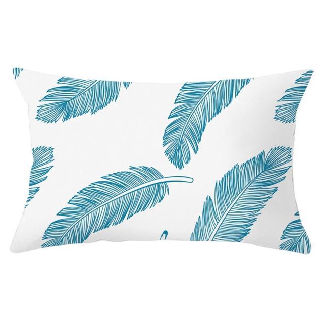 Elegant New Home Decoration Short Plush Pillow Case Feather Soft Rectangular Sofa Seat Bedroom Farmhouse Feather Decorative Throw Pillow Covers Home Decor 30x50CM Stevvex