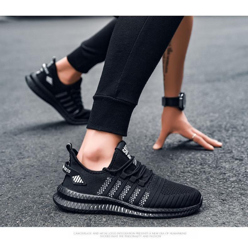 Elegant New Mens Sneakers Running Comfortable Light Casual Breathable Non-Slip Wear-Resistant Outdoor Walking Mens Sport Lightweight Running Trainers Breathable Sneakers Stevvex