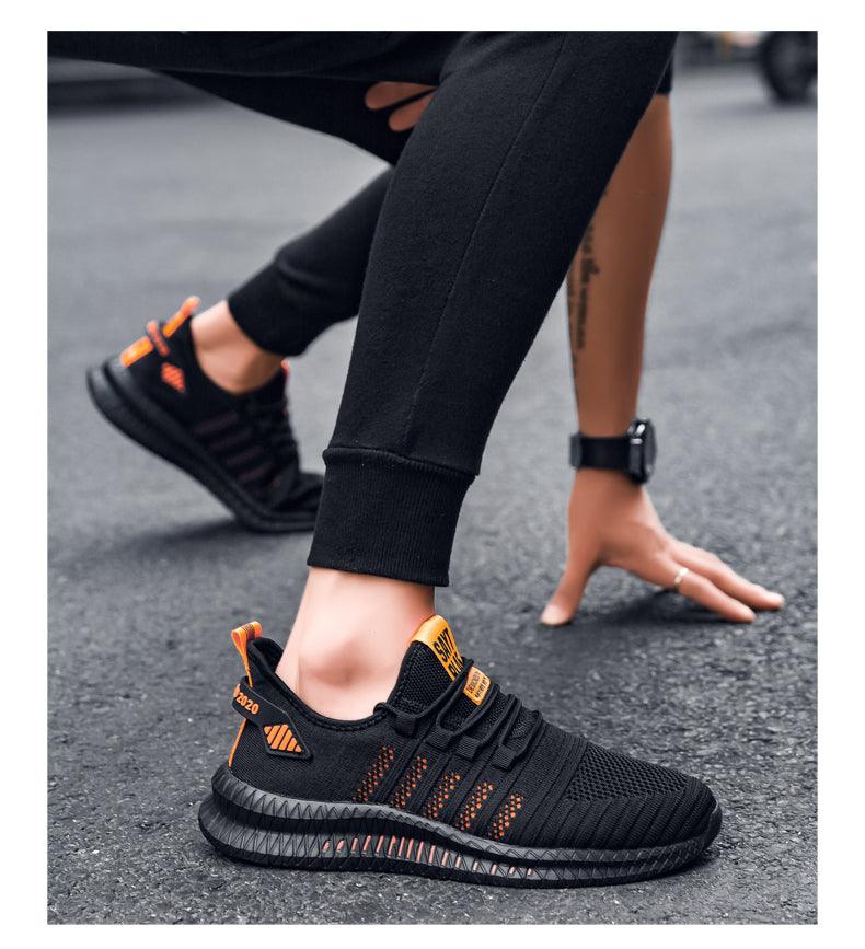 Elegant New Mens Sneakers Running Comfortable Light Casual Breathable Non-Slip Wear-Resistant Outdoor Walking Mens Sport Lightweight Running Trainers Breathable Sneakers Stevvex