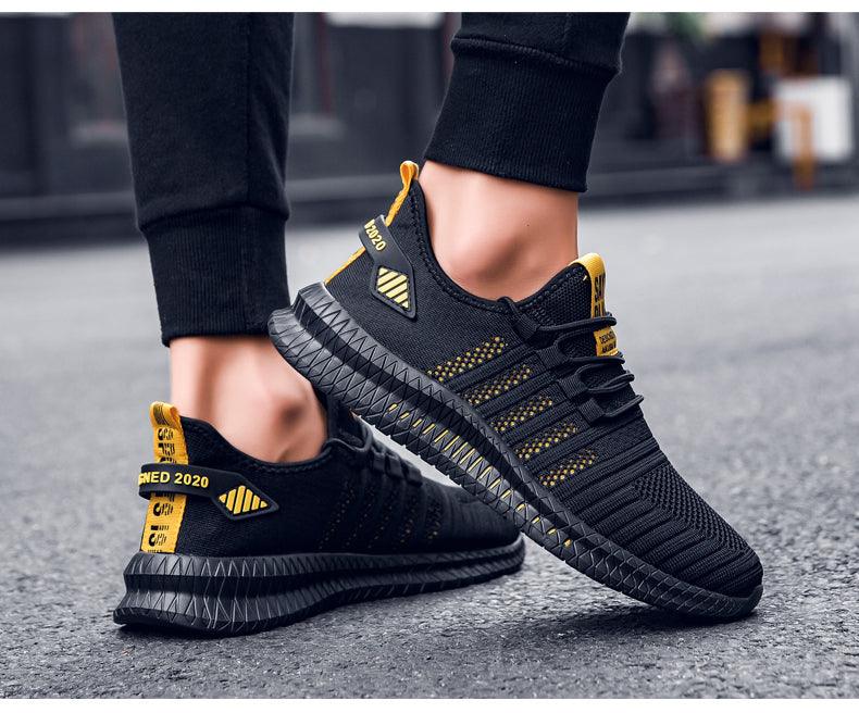 Elegant New Mens Sneakers Running Comfortable Light Casual Breathable Non-Slip Wear-Resistant Outdoor Walking Mens Sport Lightweight Running Trainers Breathable Sneakers Stevvex