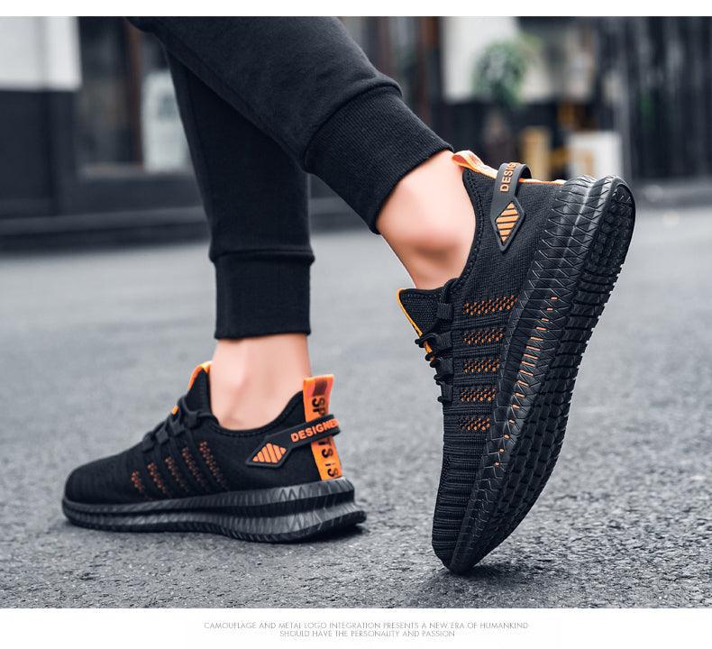 Elegant New Mens Sneakers Running Comfortable Light Casual Breathable Non-Slip Wear-Resistant Outdoor Walking Mens Sport Lightweight Running Trainers Breathable Sneakers Stevvex